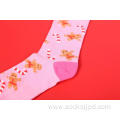 Chritmas cotton socks for women